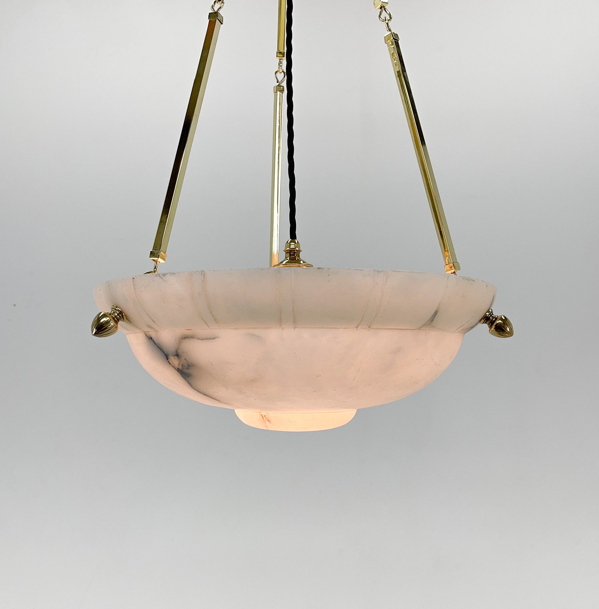 Antique alabaster ceiling light deals