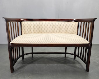 Josef Hoffmann-bank art-deco beuken bank Vienna Secession, Tsjechisch jaren 1920