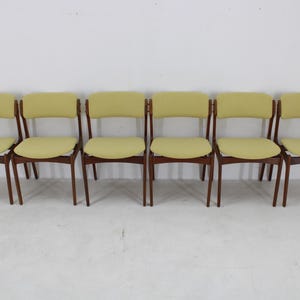 1960s Erik Buch Set of Six Restored Teak Dining Chairs, Denmark