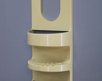 Mid Century Guzzini Bathroom Shelf Italy 1970s Plastic Wall Storage