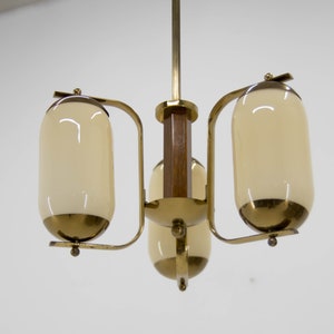 Art Deco Three-flamming Chandelier, 1940s