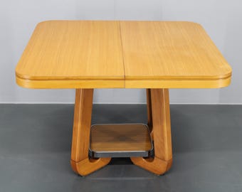 1970s Italian Extendable Dining Table in Maple Finish  / Mid-century / Vintage Table /