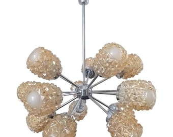 Midcentury Atomic Sputnik Chandelier, Germany, 1970s