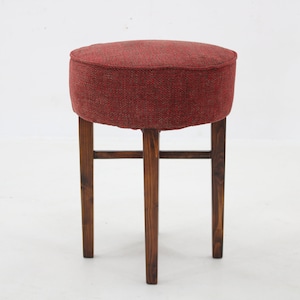1940s Art deco Stool, Czechoslovakia