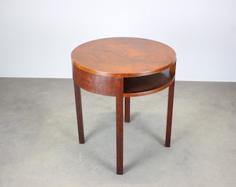Art Deco Mahogany Coffee Table 1930s Czechoslovakia, Restored