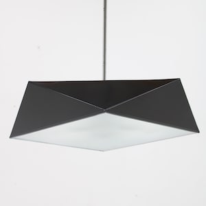 1970s Josef Hurka Rare Geometric Pendant Lamp for Napako / Vintage Pendant / Mid-century