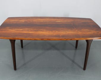 Duży duński drewniany stół jadalny z lat 60.