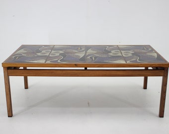 Table basse en carreau de palissandre des années 1960, Danemark / Table basse vintage / Moderne Mid-Century