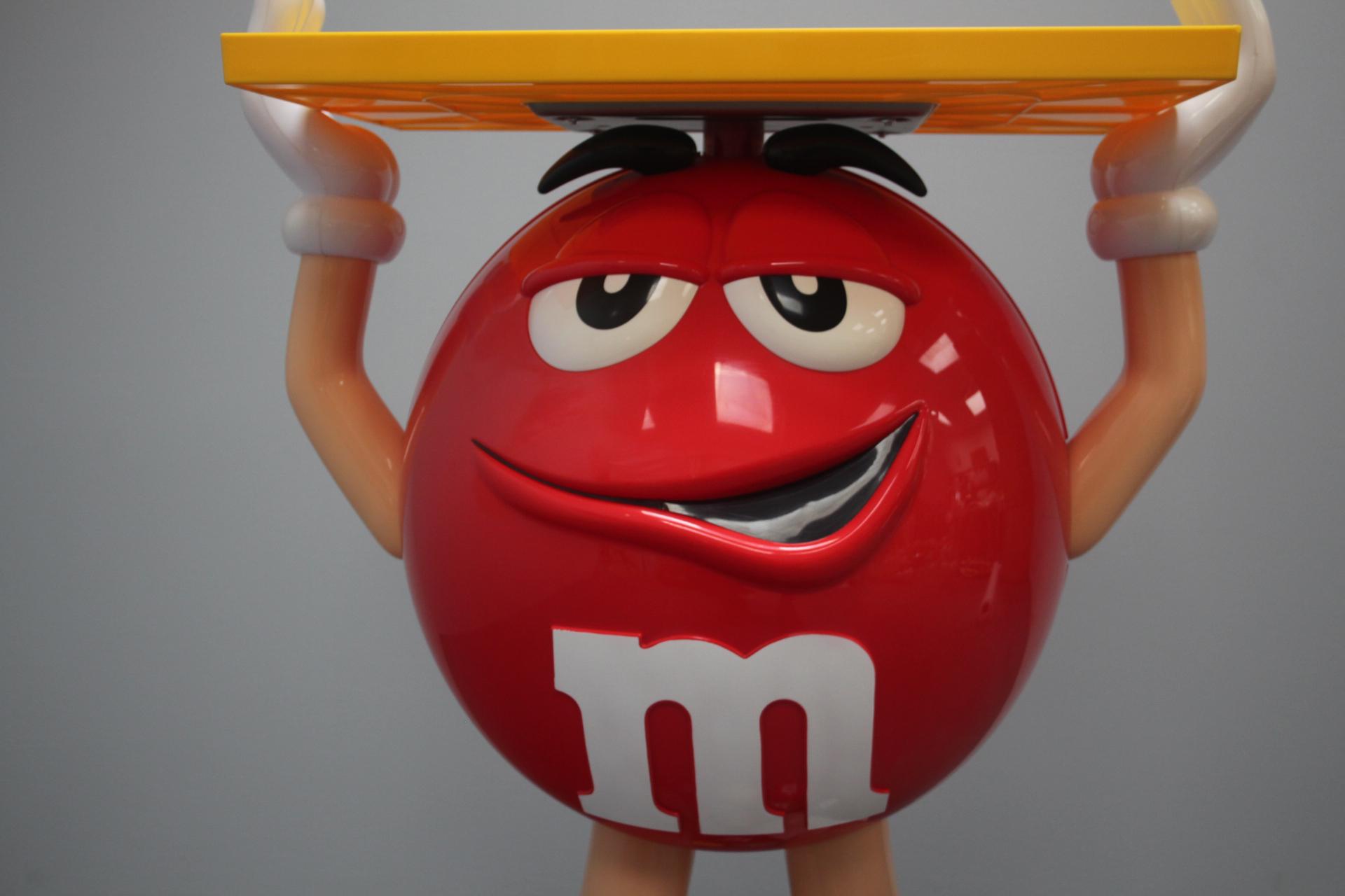 Very Rare Plastic Stand of the M&m's Candy Company Mascot, 1990s