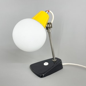 Mid-century Table or Bedside Lamp  with Ceramic Base by Ditmar Urbach, 1960&#39;s