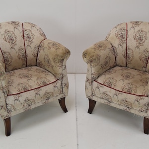 Pair of Mid-century Armchairs , Czechoslovakia , 1950&#39;s.