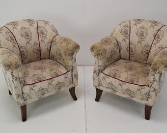 Pair of Mid-century Armchairs , Czechoslovakia , 1950's.