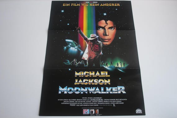 Double-sided Movie Poster - Michael Jackson: Moonwalker, 1989 - Etsy