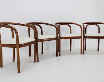 Ensemble de quatre chaises de salle à manger Antonin Suman, 1970 par TON