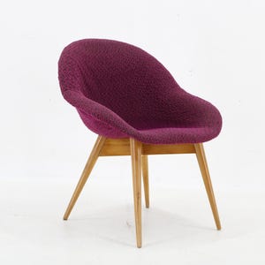1970s Shell Beech Chair, Czechoslovakia / vintage Chair / Mid-century /