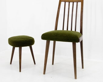 Set of Chair and Stool, Czechoslovakia, 1960s