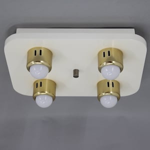 1970s Flush Mount Ceiling Light, Italy