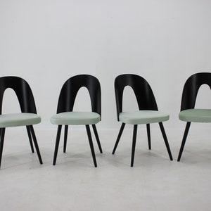 1960s Antonin Suman Set of Four Dining Chairs, Czechoslovakia