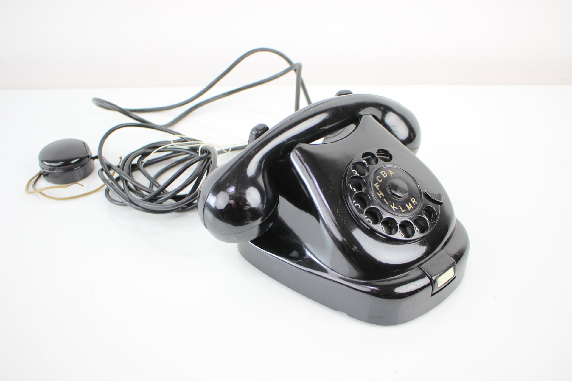 Midcentury Functional Tesla Phone 1960, Československo/ Black