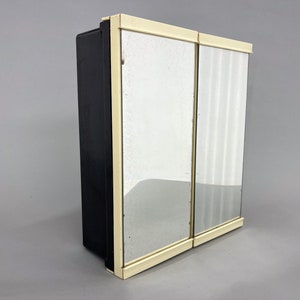 1960&#39;s Plastic Bathroom Wall Cabinet with Mirror / Medicine Cabinet / Vintage Cabinet / Bathroom Furniture