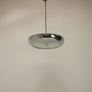 Bauhaus UFO Pendant by Josef Hurka for Napako, 1940s / Mid-century / Vintage Pendant /