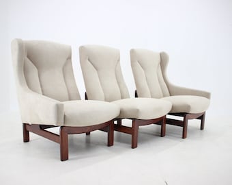 1970s TON Modular 3-Seater Sofa, Czechoslovakia, Mid-Century Beige Couch