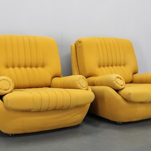 1970s Rare Space Age Pair of Armchairs ,Czechoslovakia / Mid-century / Vintage Armchair /