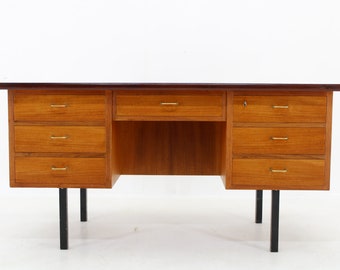 1960s Danish Teak Writing Desk / Vintage Desk / Mid-century / Brown Colour /