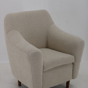 1970s Restored Armchair in Boucle Fabric