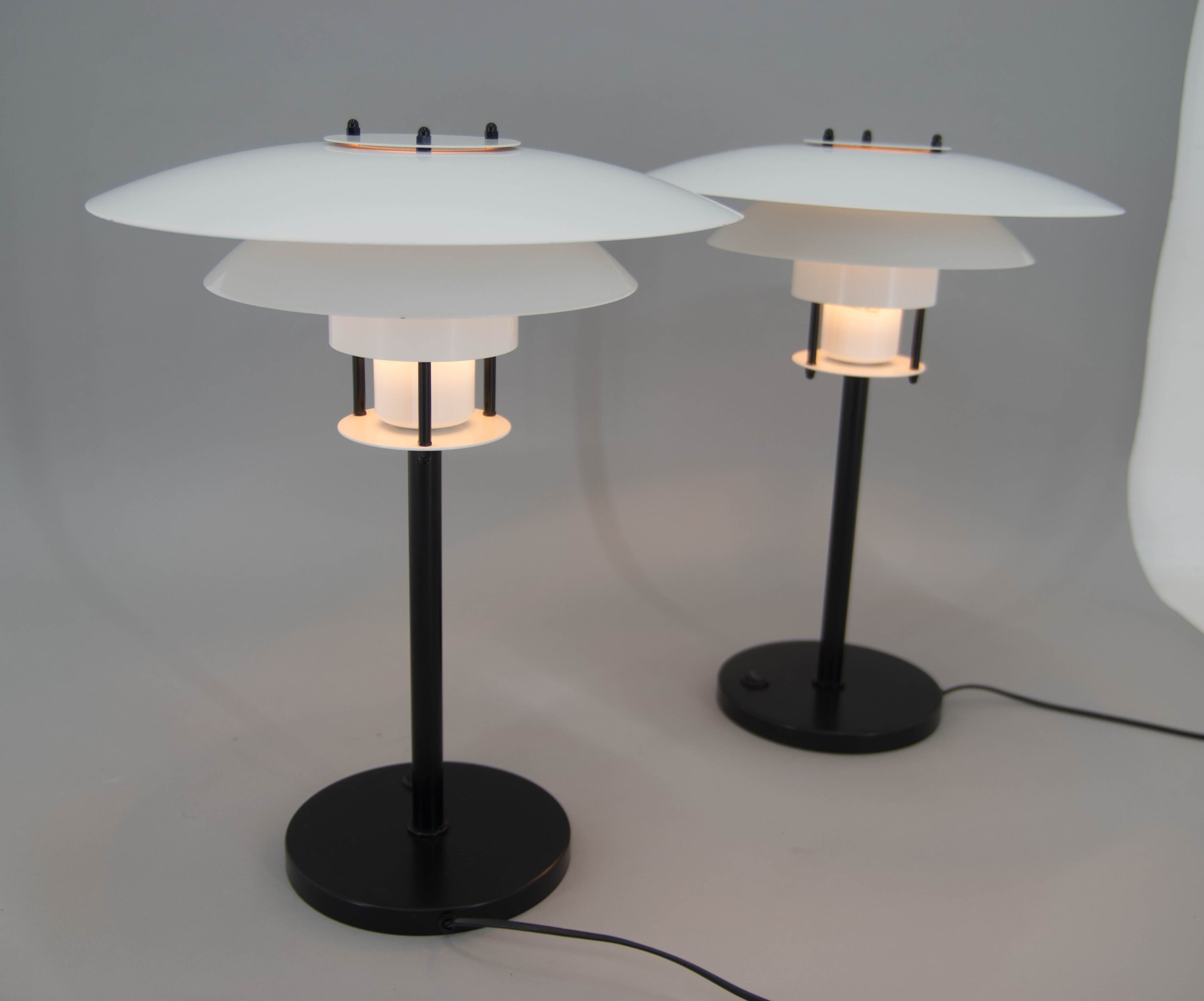 Set of Two Table Lamps by Jorgen Buchwald for Laterna Danica