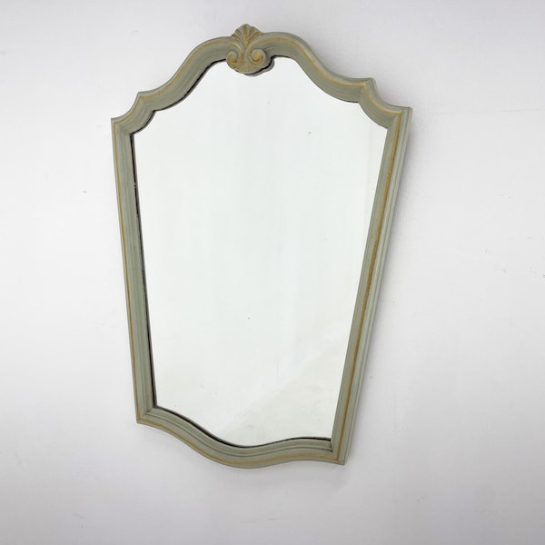 Vintage French Wooden Mirror, 1970's