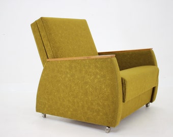 1970s Convertible Armchair,Czechoslovakia 2 items Available / Vintage Armchair / Mid-century /