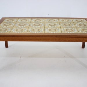 1960s Palisander and Tile Coffee Table , Denmark / Vintage Table / Mid-century / Brown Colour /
