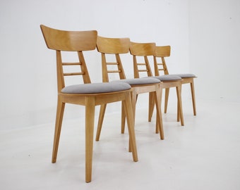 1980s Set of Four Dining Chairs by Ton, Czechoslovakia