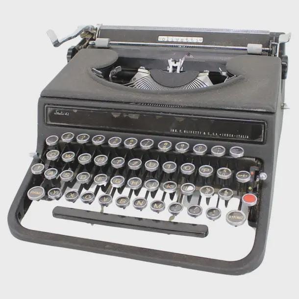Olivetti Studio 42 Typewriter - Etsy