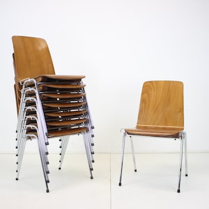 Midcentury Chair Pagholz, Germany, 1970s/ Vintage Chair / Up to 8 Pcs Available / Brown colour