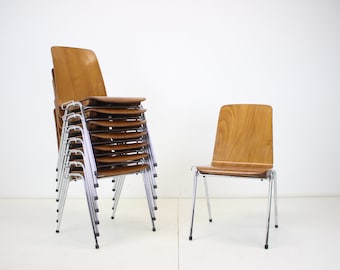 Midcentury Chair Pagholz, Germany, 1970s/ Vintage Chair / Up to 8 Pcs Available / Brown colour