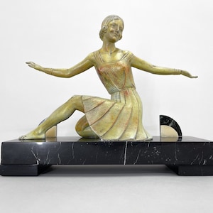 Art Deco Statue of a Dancer by Molins