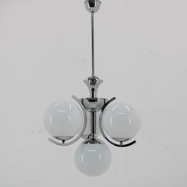 1930s Art Deco Chandelier, Czechoslovakia