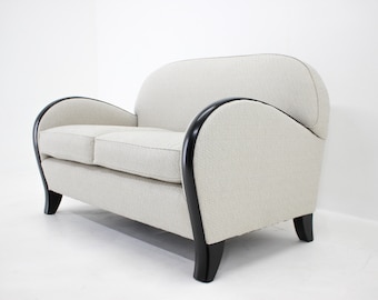 Italienisches Vintage 2er Sofa, neu gepolstert