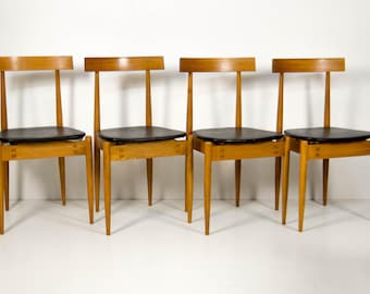 Set of Four Mid-Century Chairs by Alan Fuchs for ULUV, Krásná Jizba, 1965
