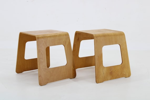 1990 年代 リサ・ノリンダー IKEA 向け木製スツール 2 脚