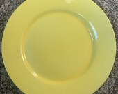 Vintage GMB Gladding McBean Co Franciscan Dinnerware yellow 10.5 plate free shipping