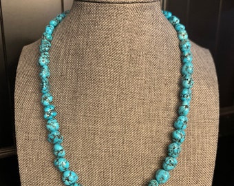 Sonoran Turquoise 17.75” Nugget Necklace.