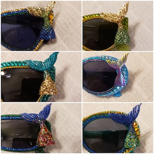 MERMAID Rhinestone sunglasses--adult