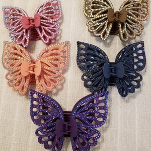 Butterfly Rhinestone hair clip