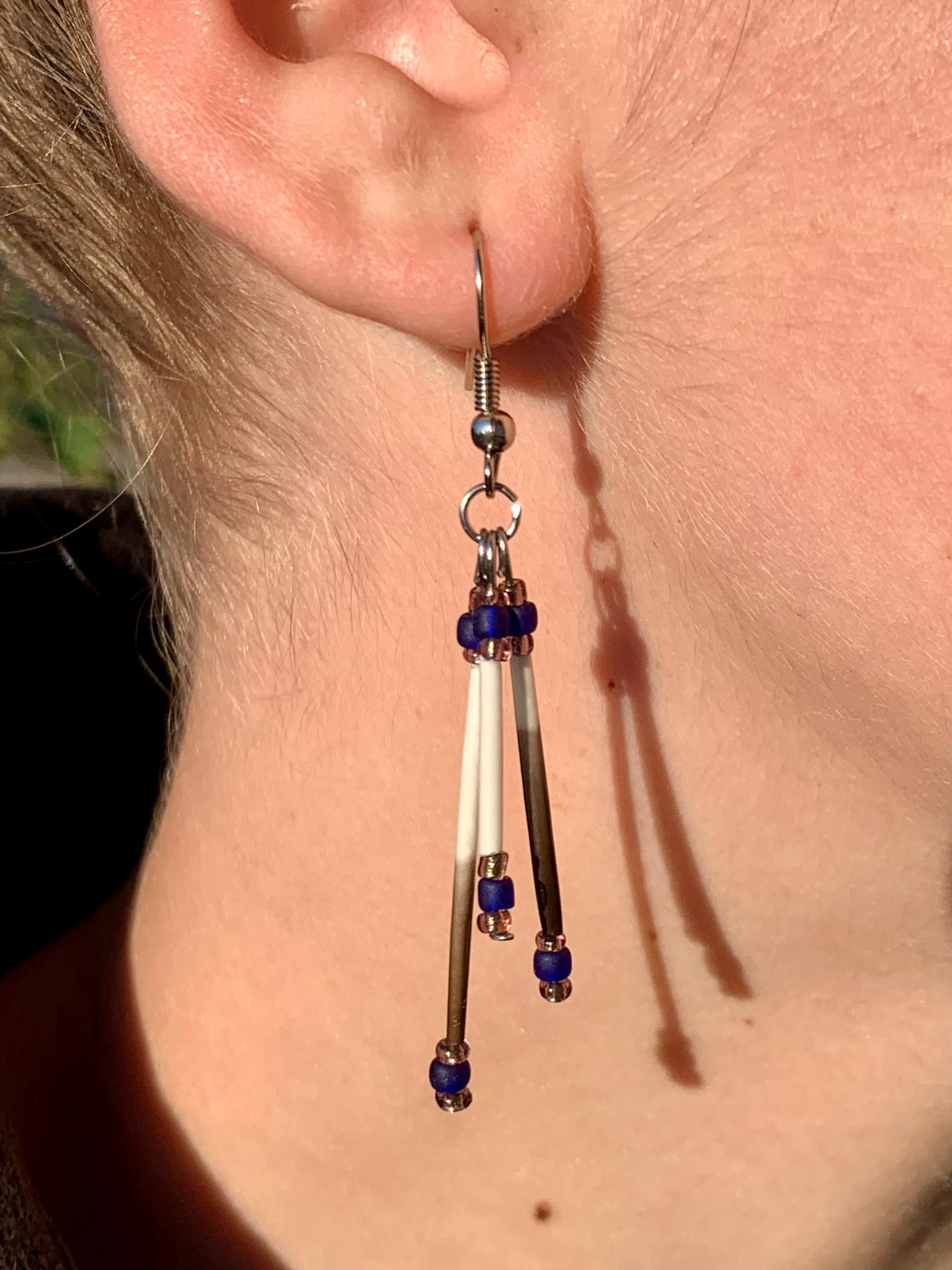 Boucles D'oreilles Fantôme En Argent Sterling S925 Et Acrylique - Pour Halloween, Cosplay Ou Quotidien