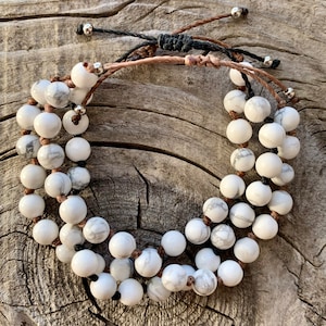 Genuine Howlite Bracelet