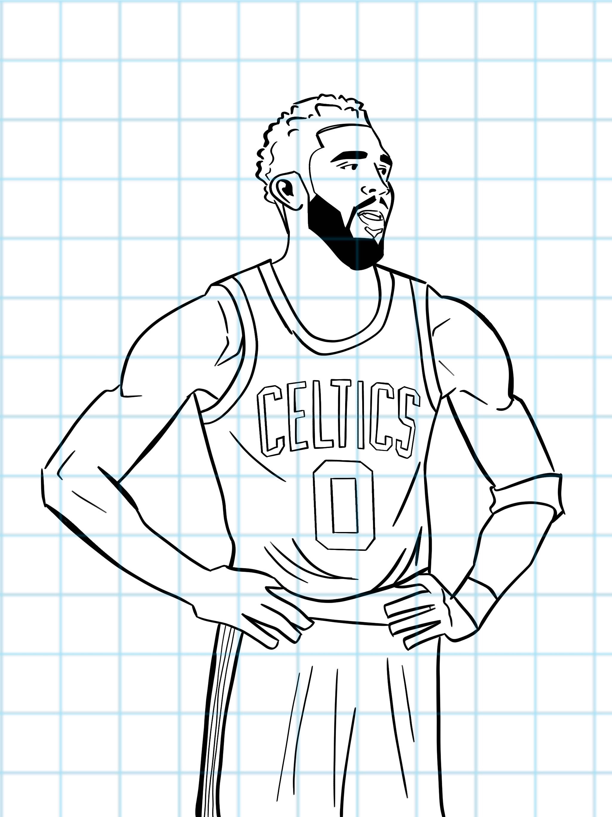 Boston celtics logo coloring pages vrogue co