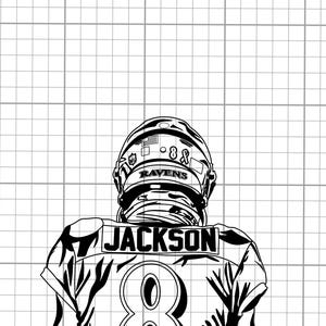 Arquivos SVG de Lamar Jackson do Baltimore Ravens